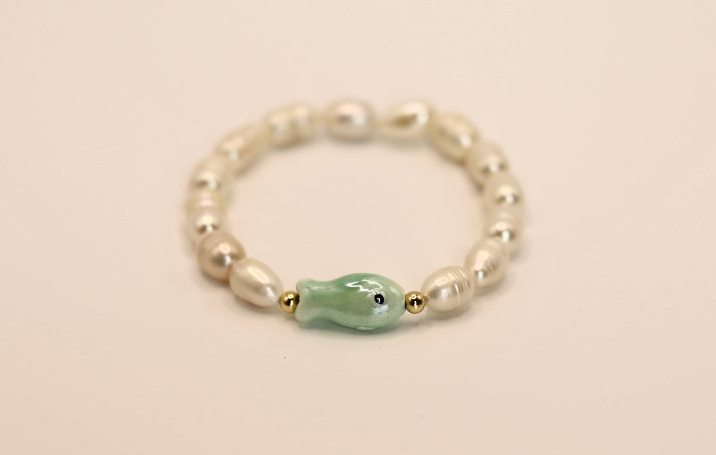 Ocean Bloom Bracelet (Teal Fish)