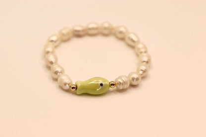 Fresh Meadow Bracelet (Light Green Fish)