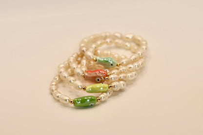 Fresh Meadow Bracelet (Light Green Fish)