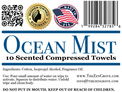 Ocean Mist Compressed Towels