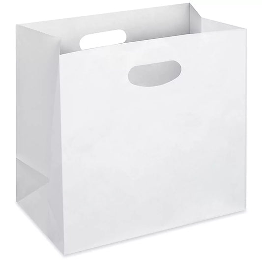 Paper Take-Out Bags - 11 x 6 x 11", White